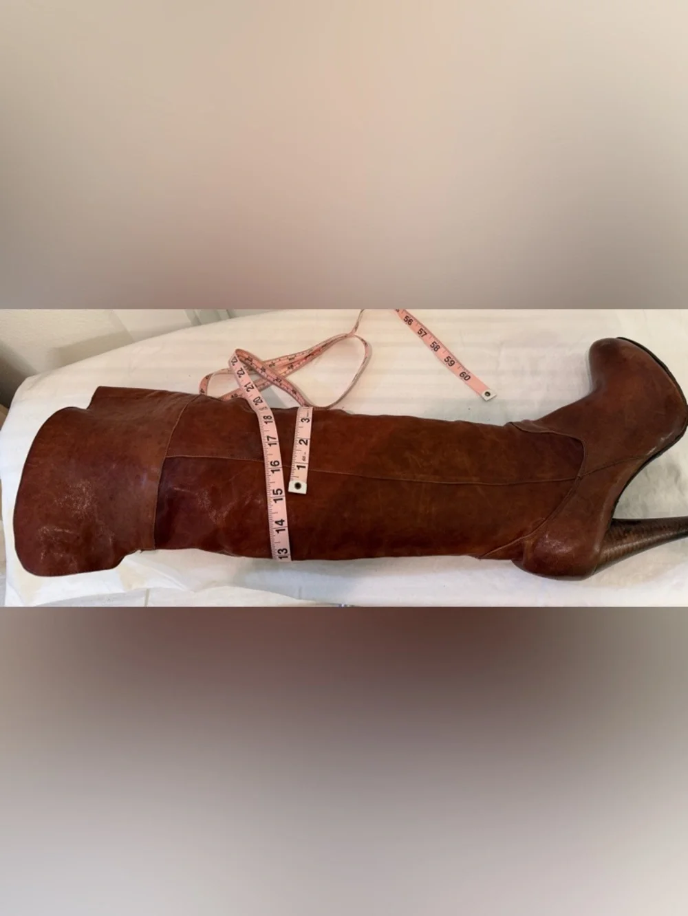 All Leather Over-the-Knee Boots - Brown - Picture 10 of 16